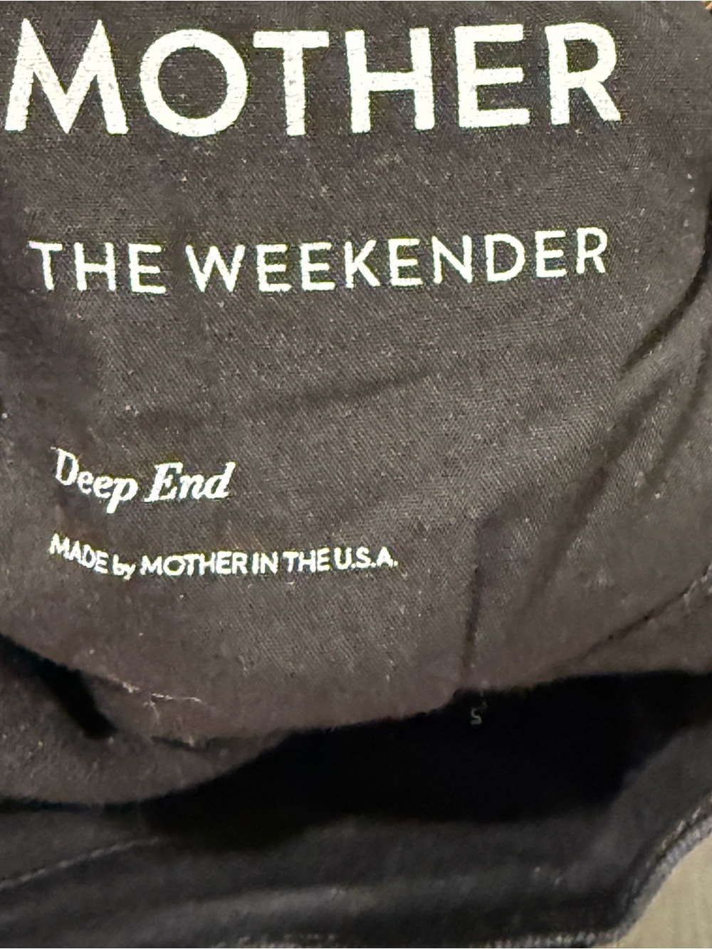 MOTHER Black Flare Jeans with Subtle Fade - Picture 3 of 4